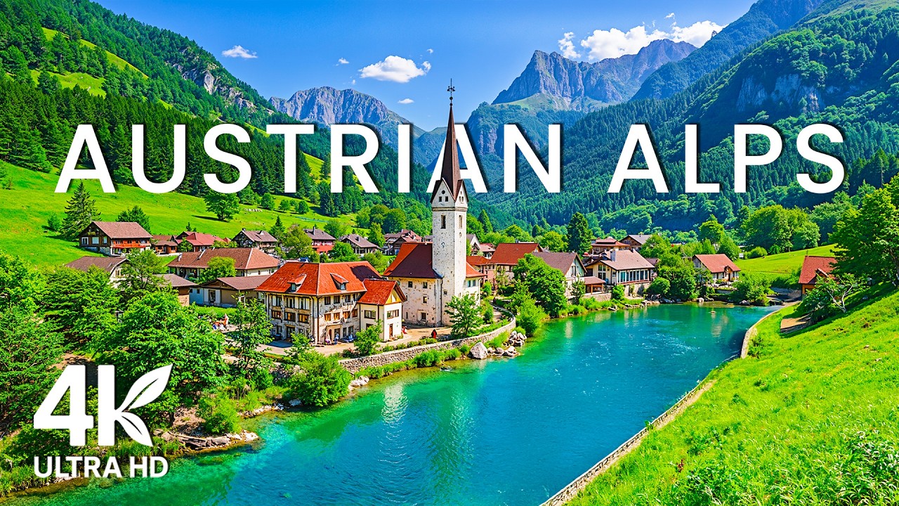 Austrian Alps 4K | Hallstatt Village, Salzburg & Austrian Alps Scenic Beauty