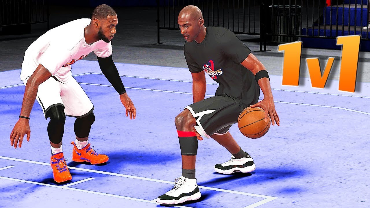 The KING vs The GOAT / LeBron James vs Michael Jordan 1v1 - NBA 2K18