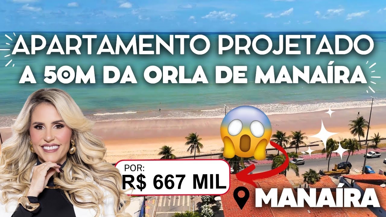 APARTAMENTO TODO PROJETADO 2 QUARTOS SENDO 1 COM SUÍTE A 50M DA ORLA DE MANAÍRA