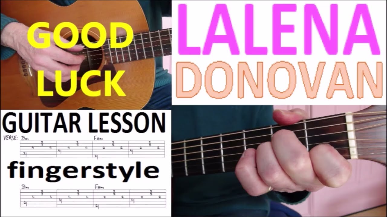 LALENA - DONOVAN   fingerstyle GUITARLESSON