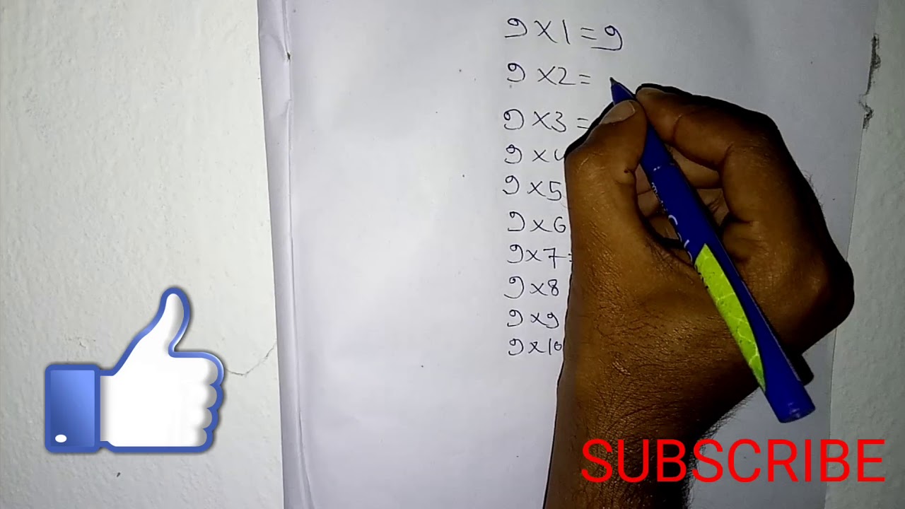 [Hindi] 9  ka Table Math Magic Trick