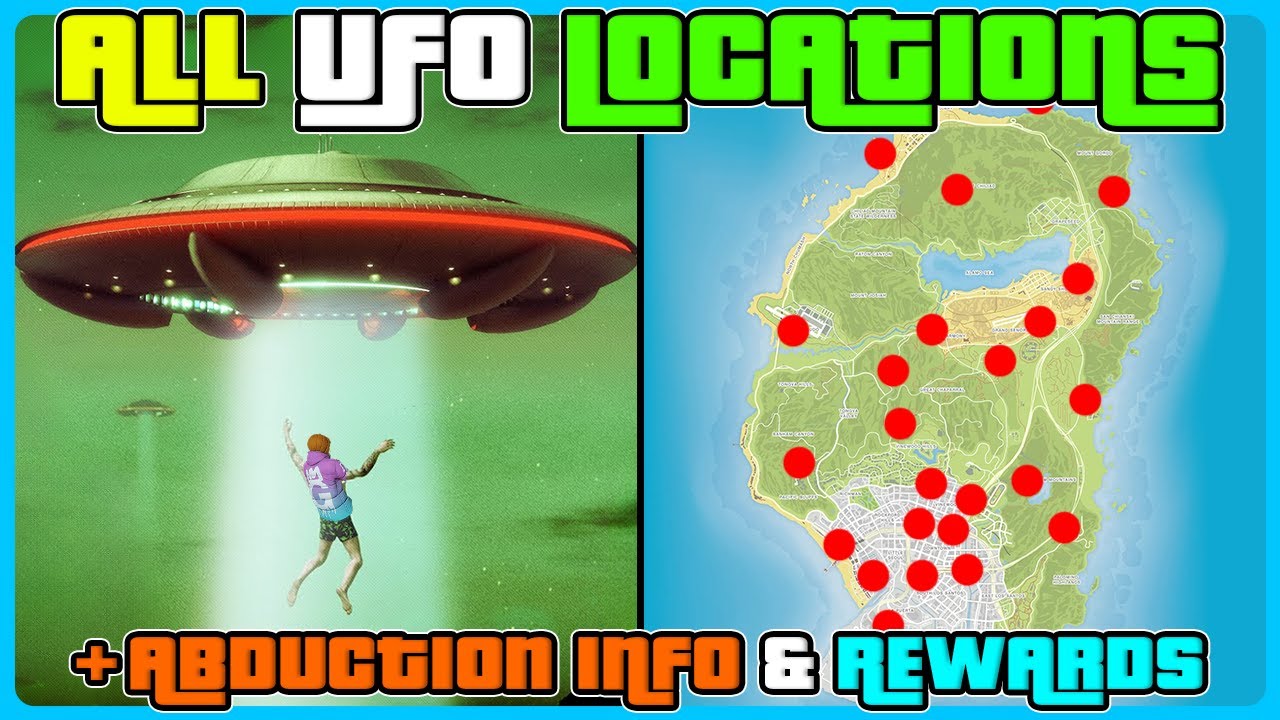 ALL UFO LOCATIONS In GTA 5 Online + New Weapon & How To Get Abducted By Aliens!