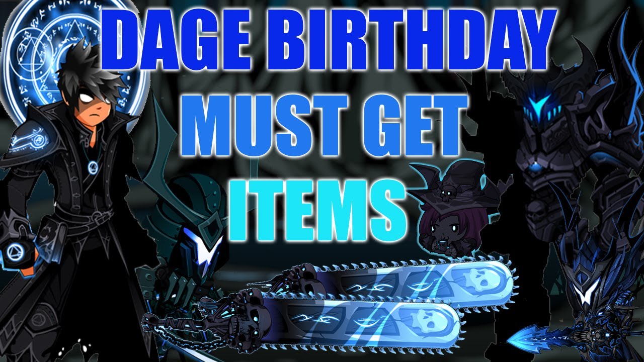 AQW Must Get Dage Birthday Items | Boss Drops - Quest Pets - Char Page Badges - Merge Shops Seasonal
