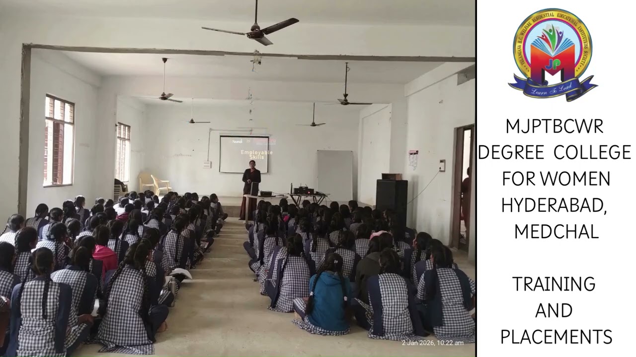 MJPTBCWR DEGREE COLLEGE, MEDCHAL & HYDERABAD TRAINING AND PLACEMENTS