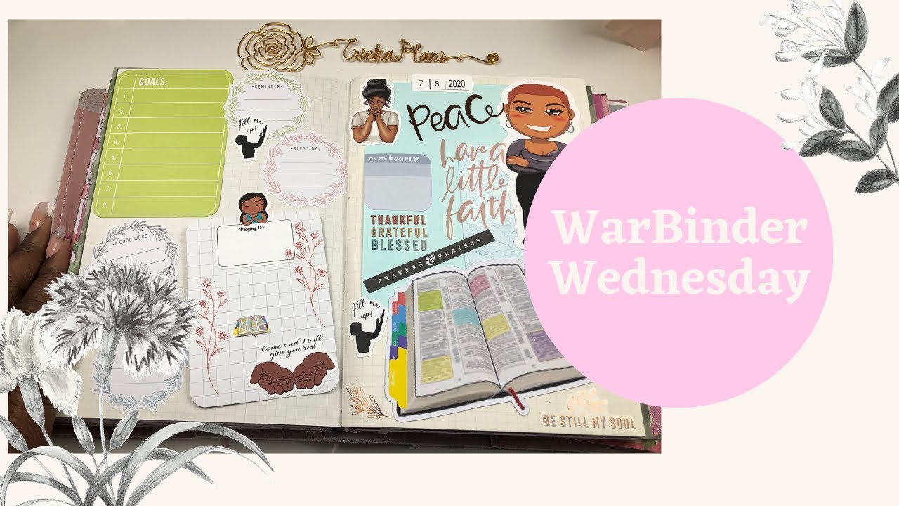 How to plan in a #warbinder process | 🙏🏾📚📖 #warbinderwwdnesday | @vinvonaly stickers | Faith Plans