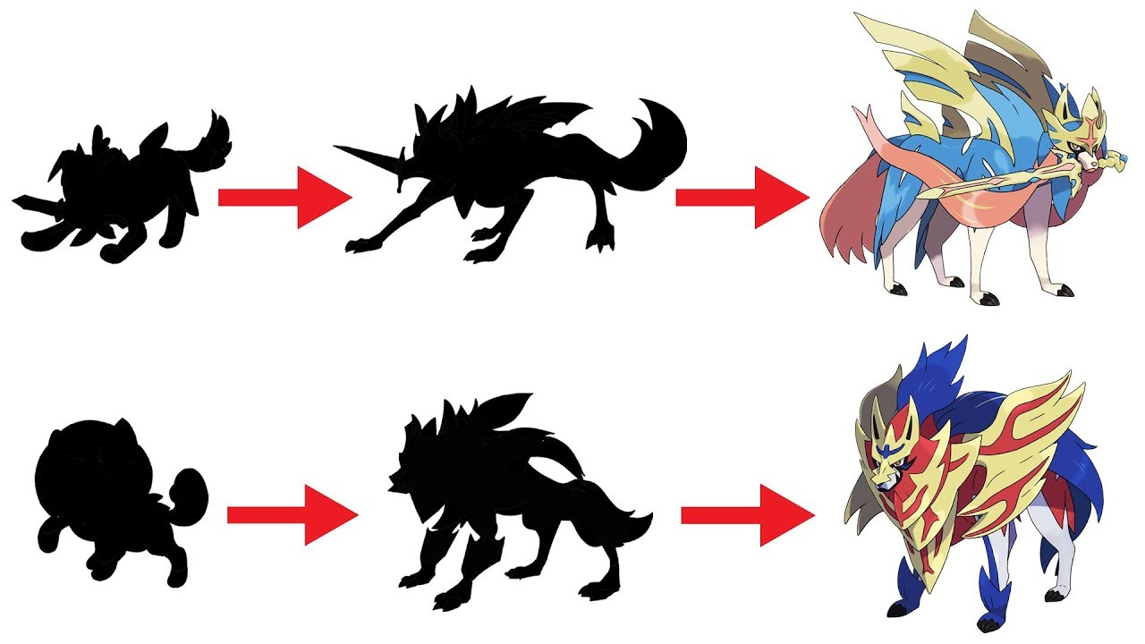 The Evolution Of Legendary Pokémon  Zacian And Zamazenta - Sword And Shield.