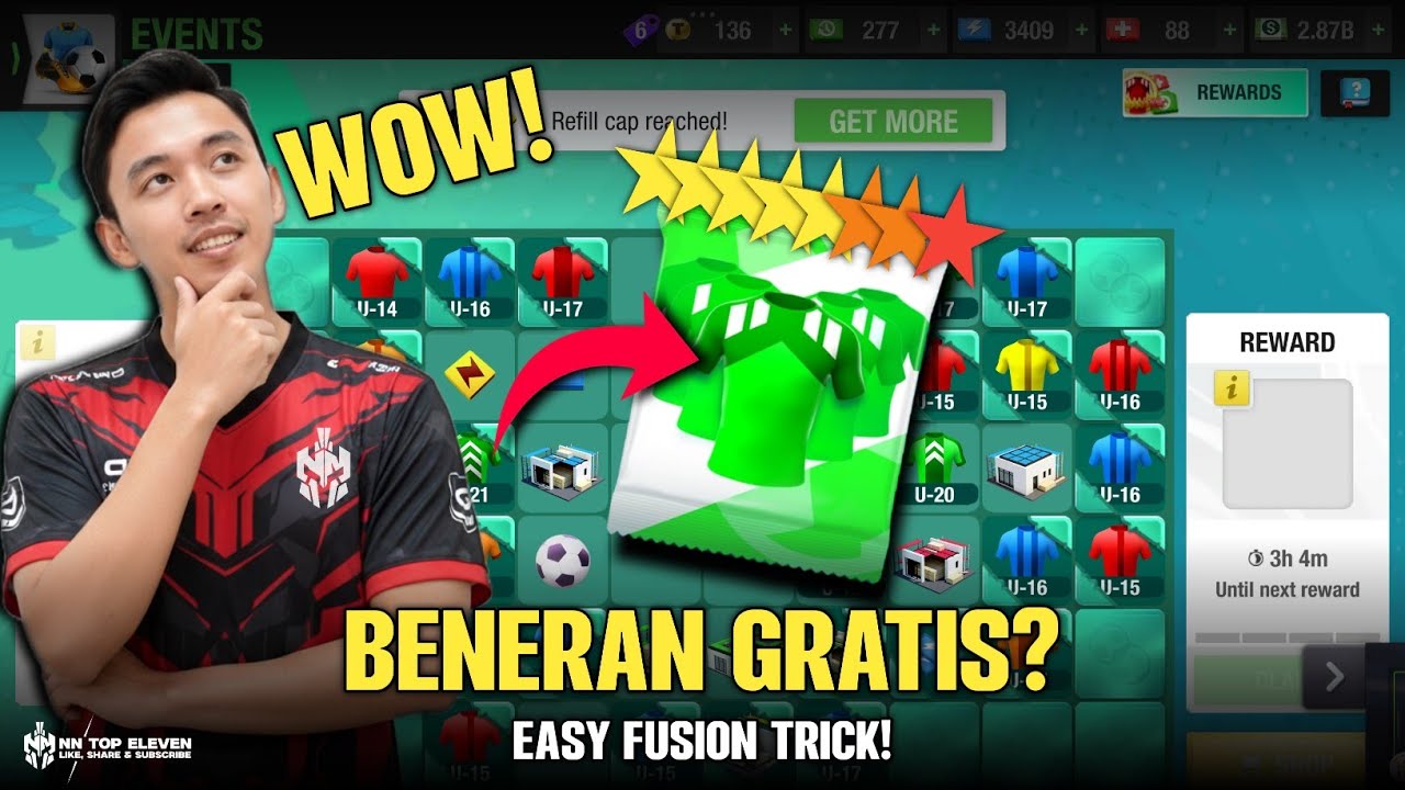  Wow! Beneran Dapat Pemain Bintang Gratis di Event Sepakbola Fusi? Top Eleven 2026 🔥