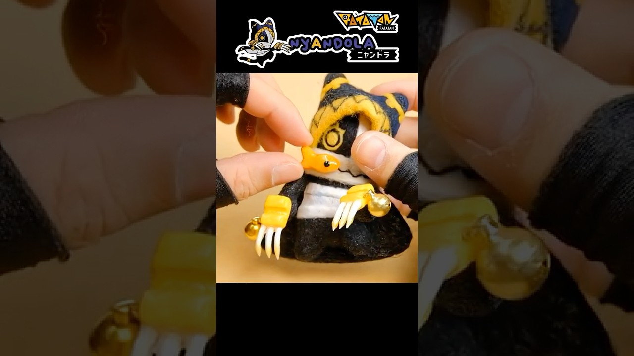 【Ratatan】羊毛フェルトで作るニャンドラー【羊毛フェルト】#ratatan #羊毛フェルト #ハンドメイド #shorts