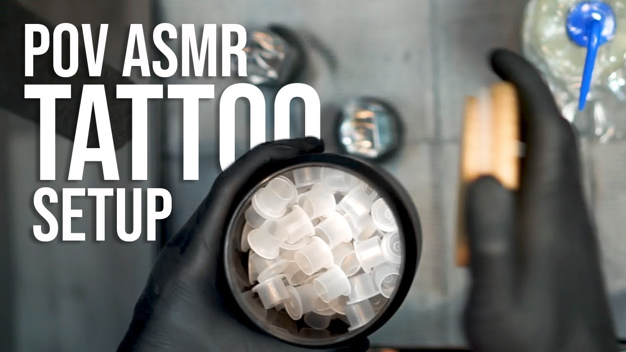 POV ASMR Tattoo Setup