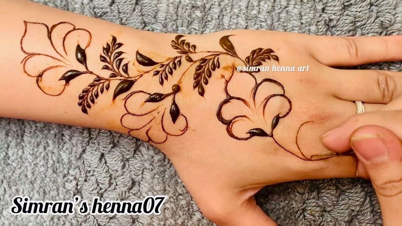 New gulf mehandi design 🙃simple mehandi design