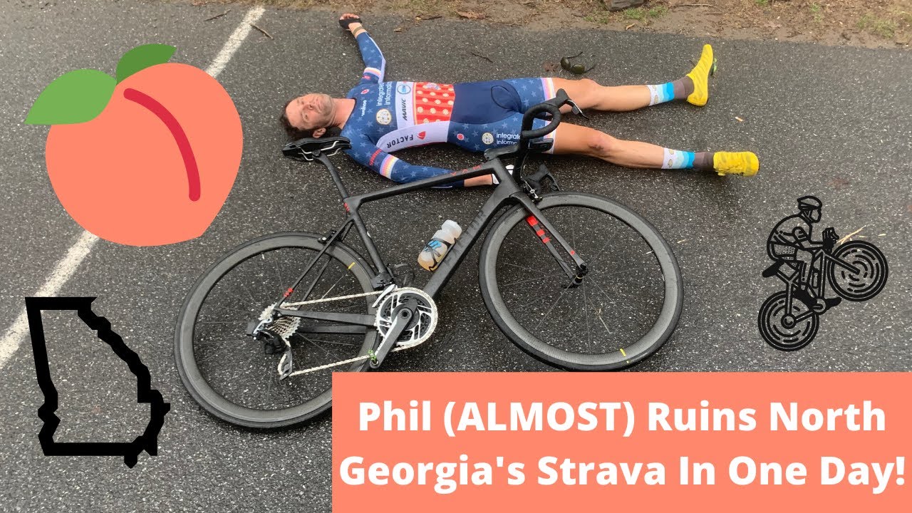 Фил (почти) уничтожил Strava в Северной Джорджии за один день. Сколько знаменитых пропусков он см...