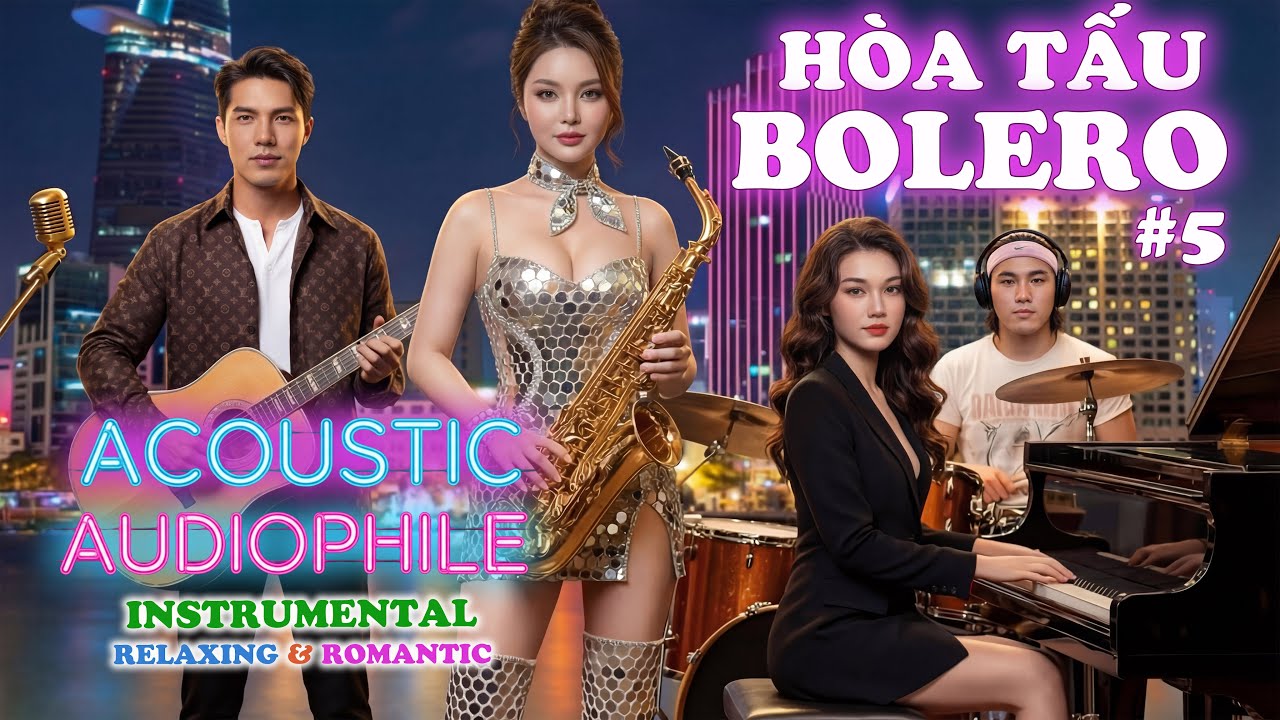 Hòa Tấu Bolero Acoustic Audiophile [Vol.5] | Saxophone + Guitar + Vionlin + Piano | Lossless 24Bit