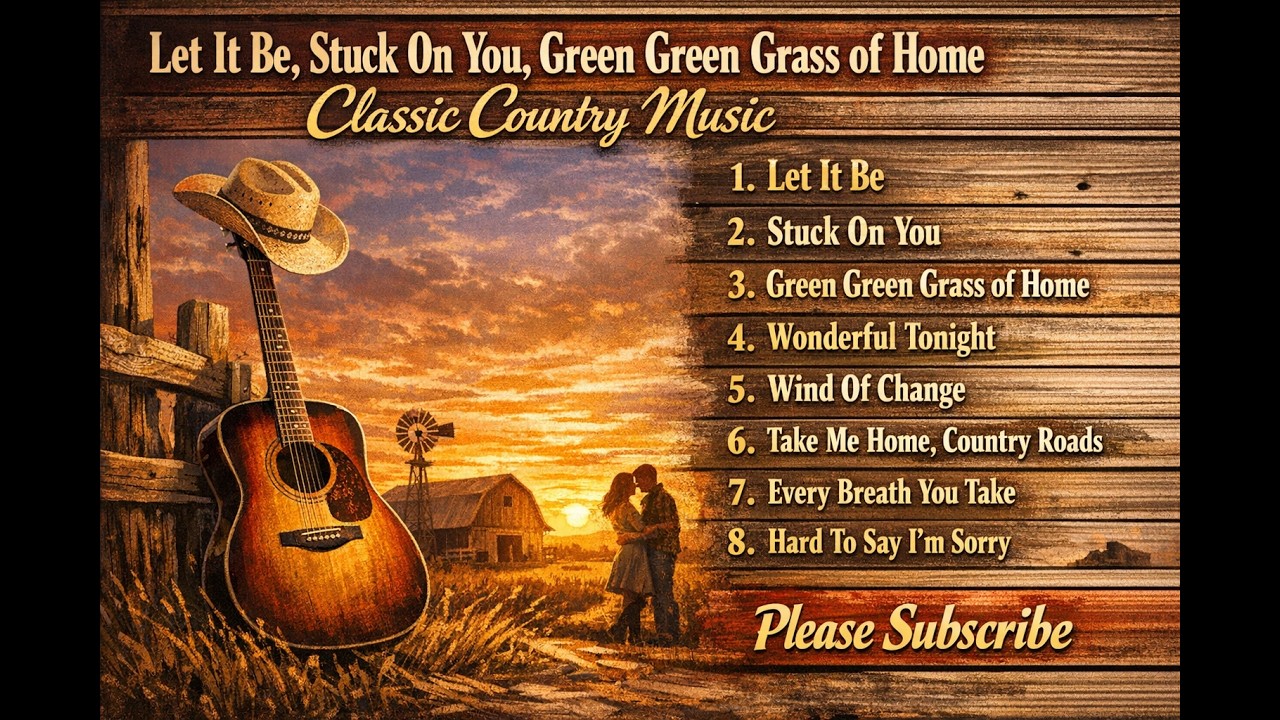 Let It Be, Stuck On You, Green Green Grass of Home – Classic Country #ClassicCountry #CountryMusic