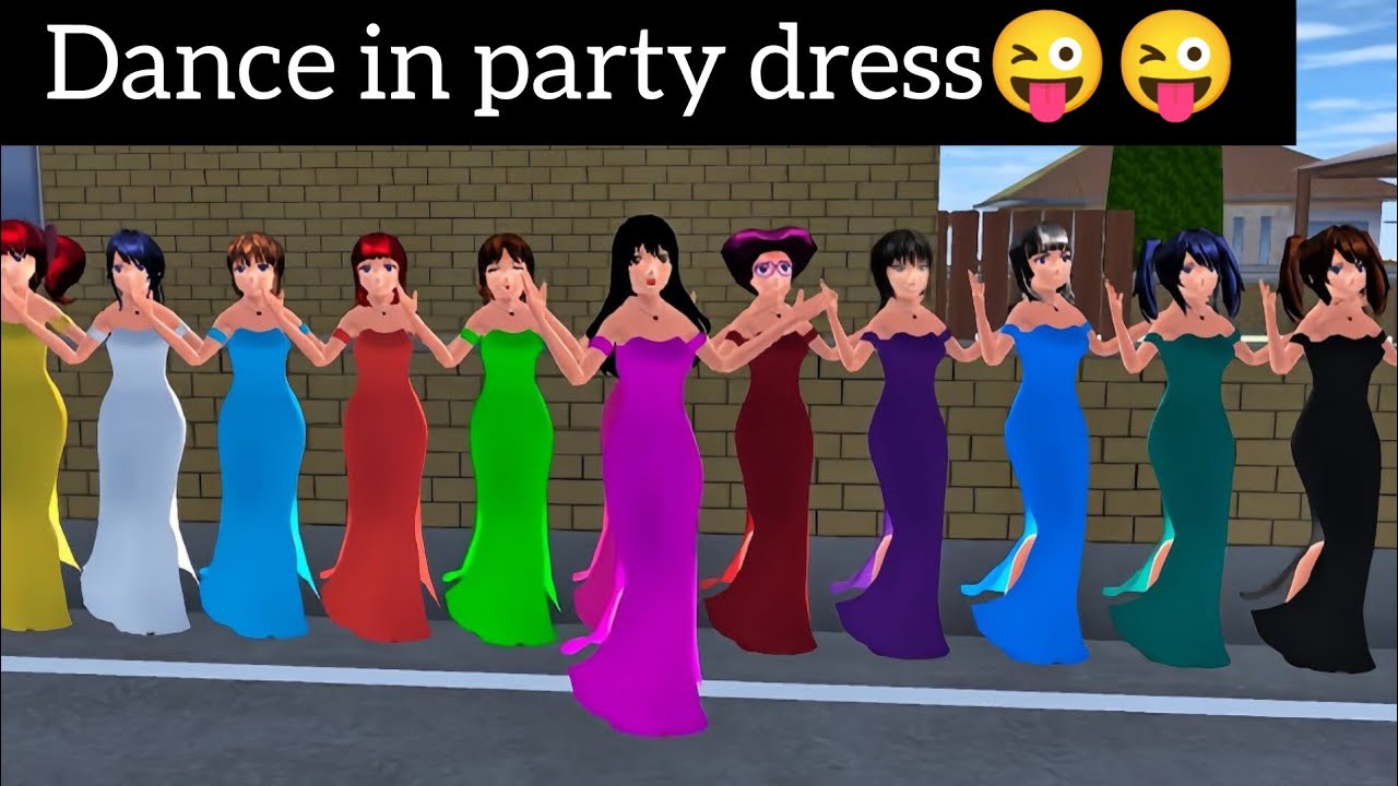 How to dance diffrent calours party dress in Sakura || Dance tutorel video || #dancelessons