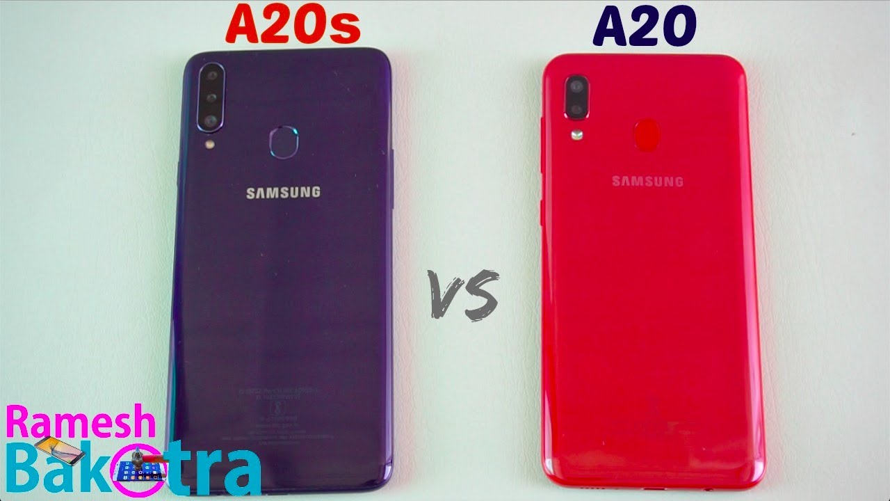 Samsung Galaxy A20s vs A20 SpeedTest and Camera Comparison