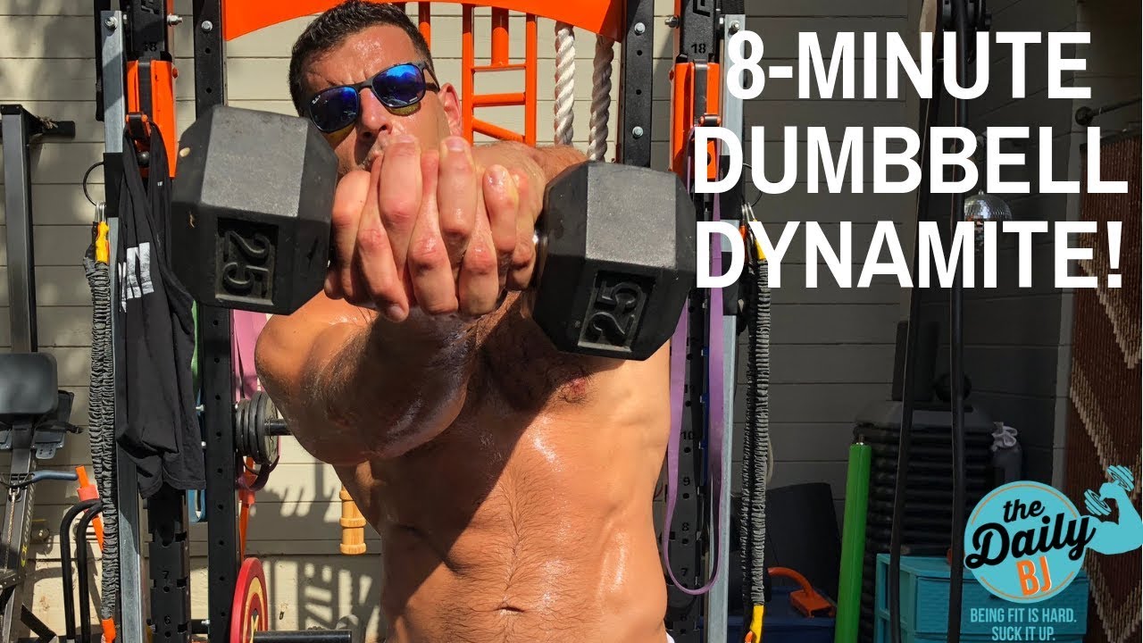 💥8-MINUTE DUMBBELL DYNAMITE! | BJ Gaddour Dumbbells Workout