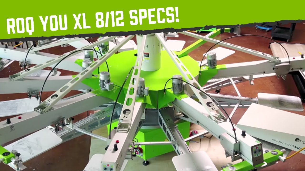 ROQ You XL 8 Color 12 Station Press Specs and Features