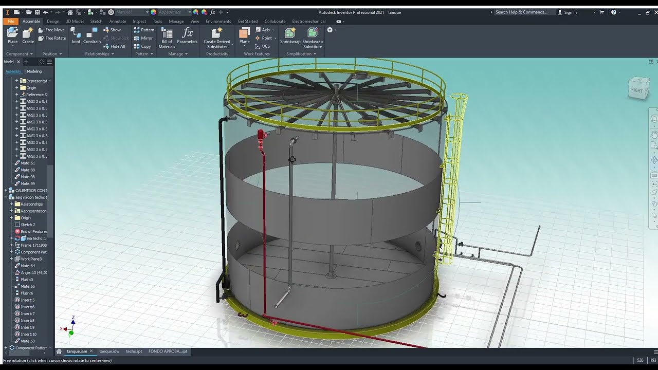 Autodesk Inventor Professional TANQUE FUEL OIL
