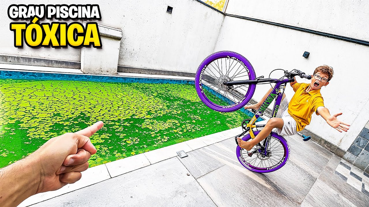 deu GRAU com a BIKE NOVA perto da PISCINA TOXICA