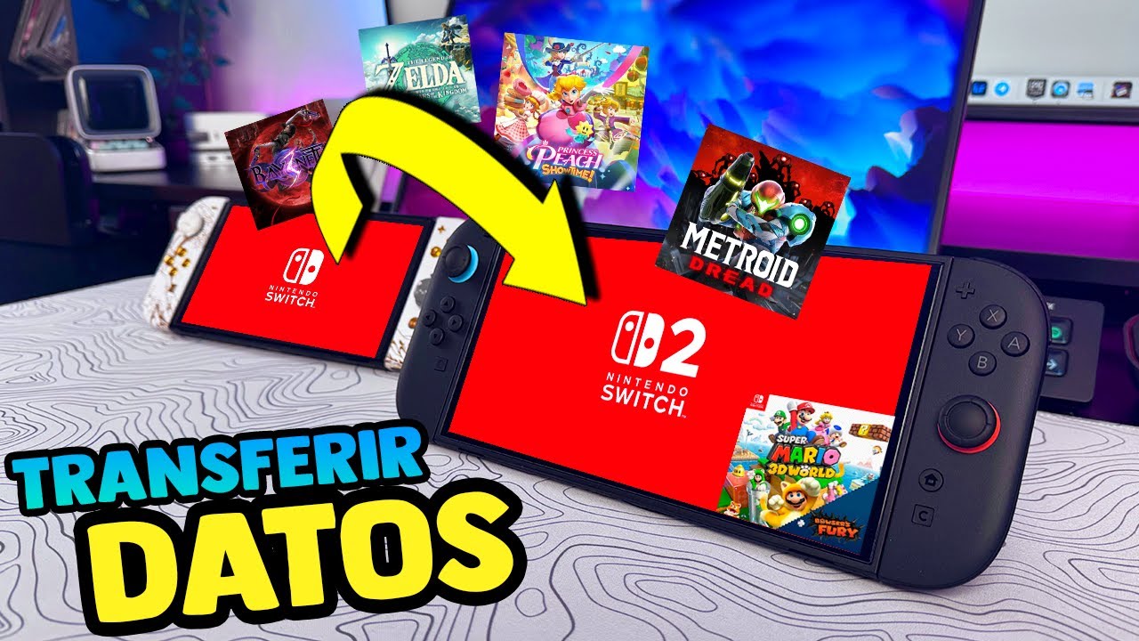 COMO transferir mis datos de Nintendo Switch a Nintendo Switch 2