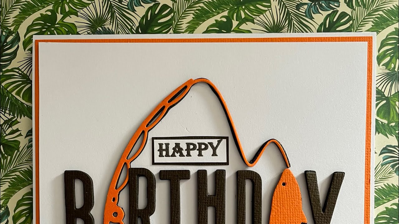 Clean and Simple Fishing Birthday Card
