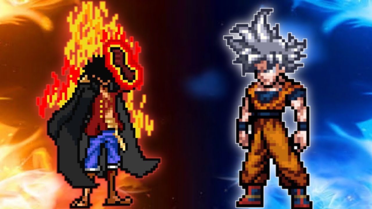 TC Luffy Yonko(New) VS Goku DBS 3.5(All Form) in Jump Force Mugen