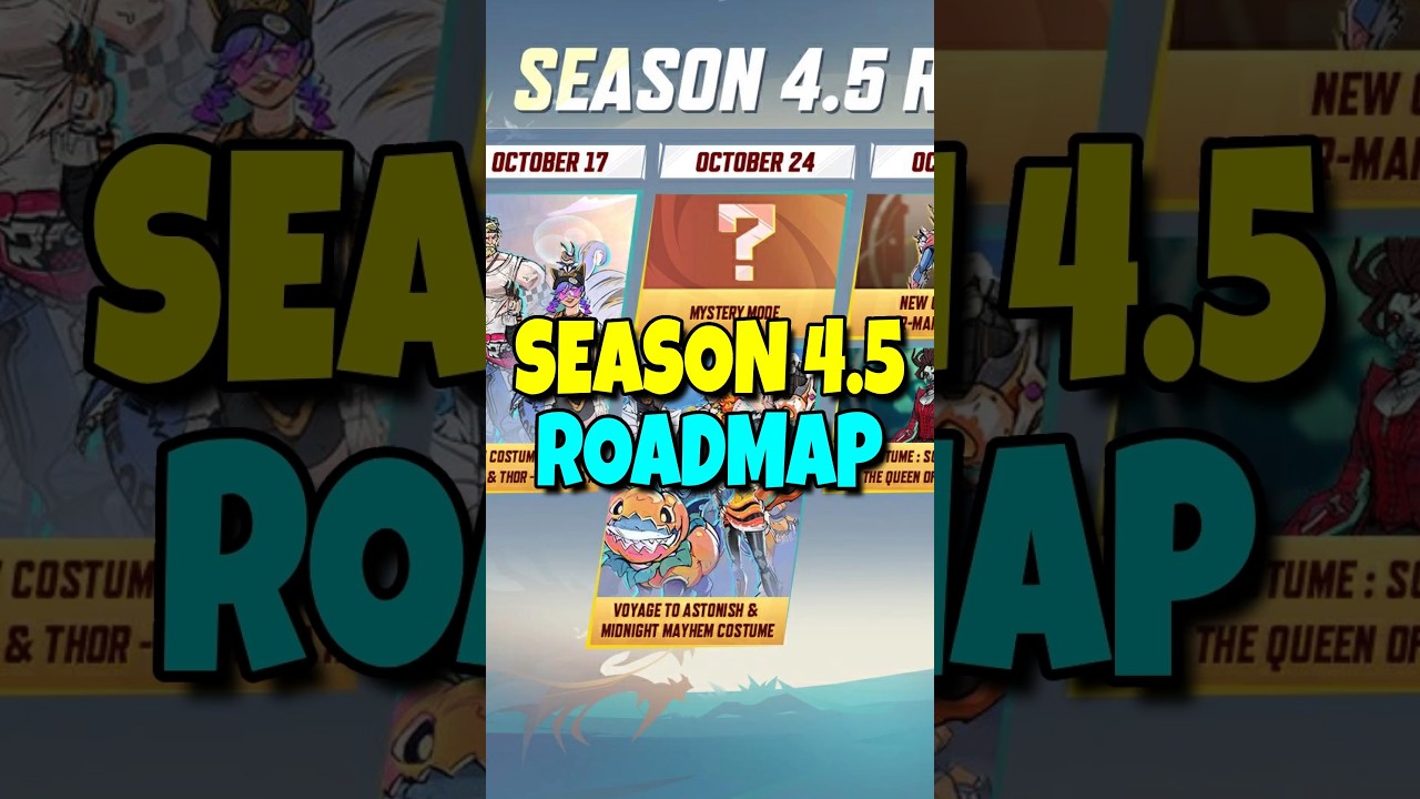 MARVEL RIVALS SEASON 4.5 ROADMAP REVEALED!