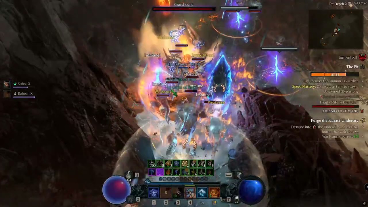 This is hard.. Diablo 4 - Sorc Pit 120 Season 14 - ???? Build