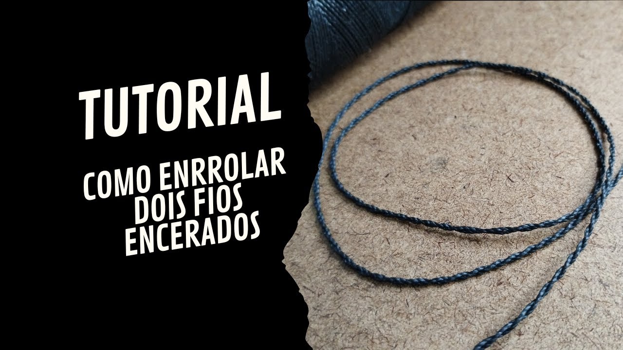 Como enrolar fio encerado para colar e pulseira - macramê