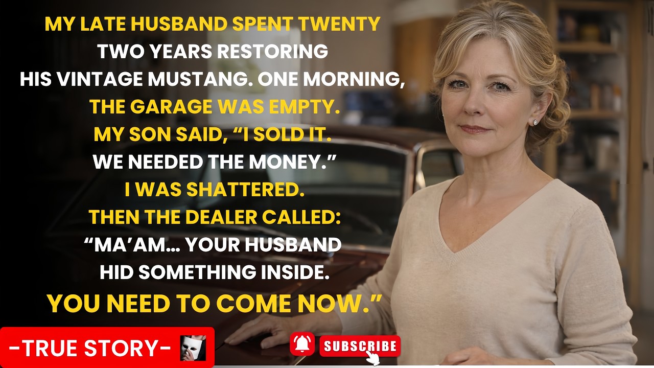 My Son Sold My Late Husband’s Mustang for a Luxury Trip—But His Secret Saved Us