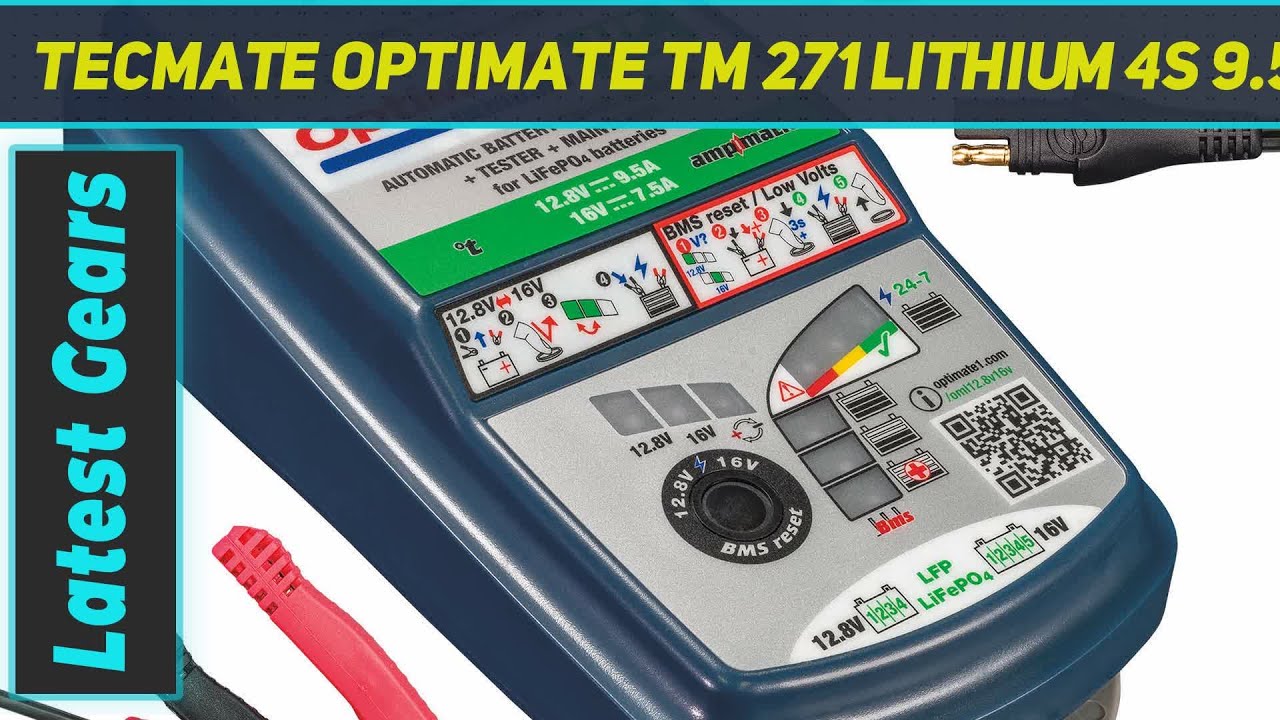 Tecmate OptiMATE TM 271 Lithium 4s 9.5A / 5s 7.5A - Review 2023