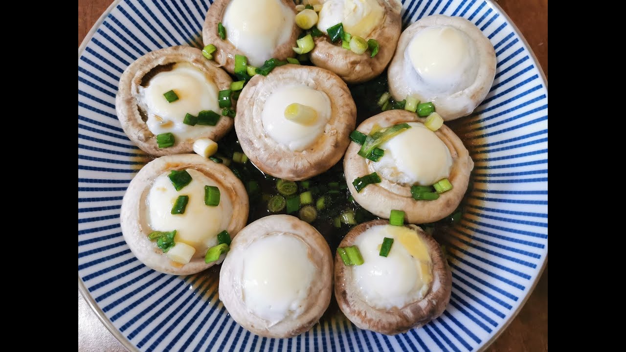 Jasmin gotuje: Pieczarki z jajkami, szybka przekąska