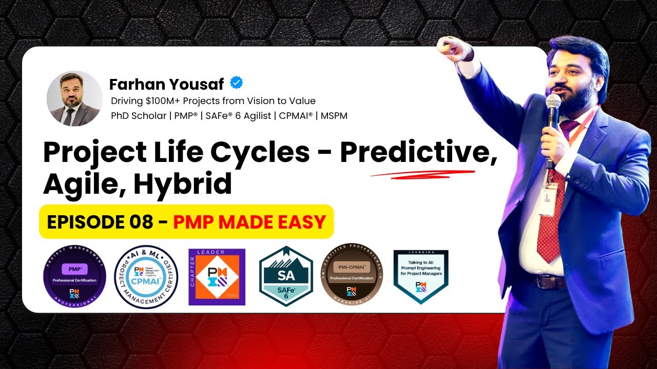 Episode 08: Project Life Cycles: Predictive, Agile & Hybrid Explained @YourResourcePerson