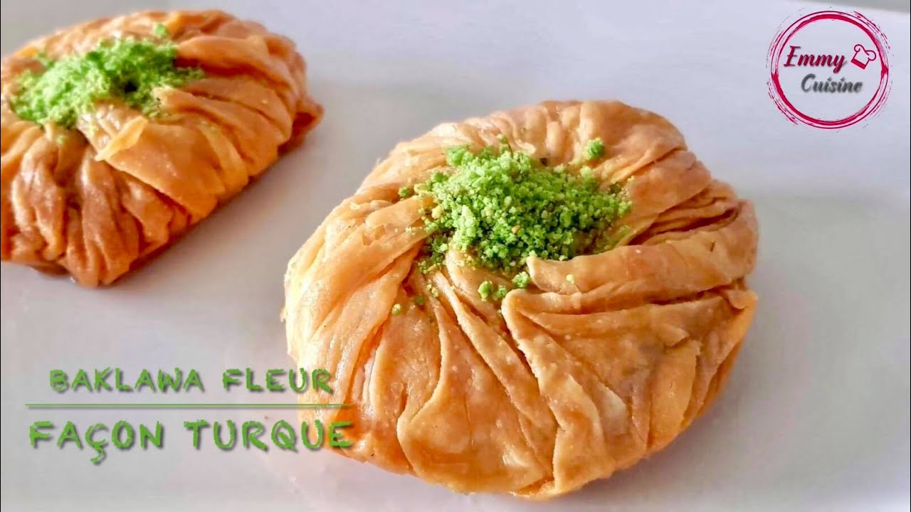 Baklawa fleur façon turque pour les soirées de ramadan 