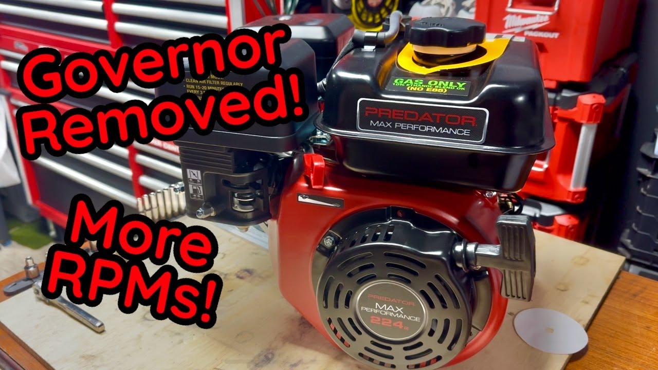 Removing The Governor On My Predator 224 Engine To Increase The RPM!