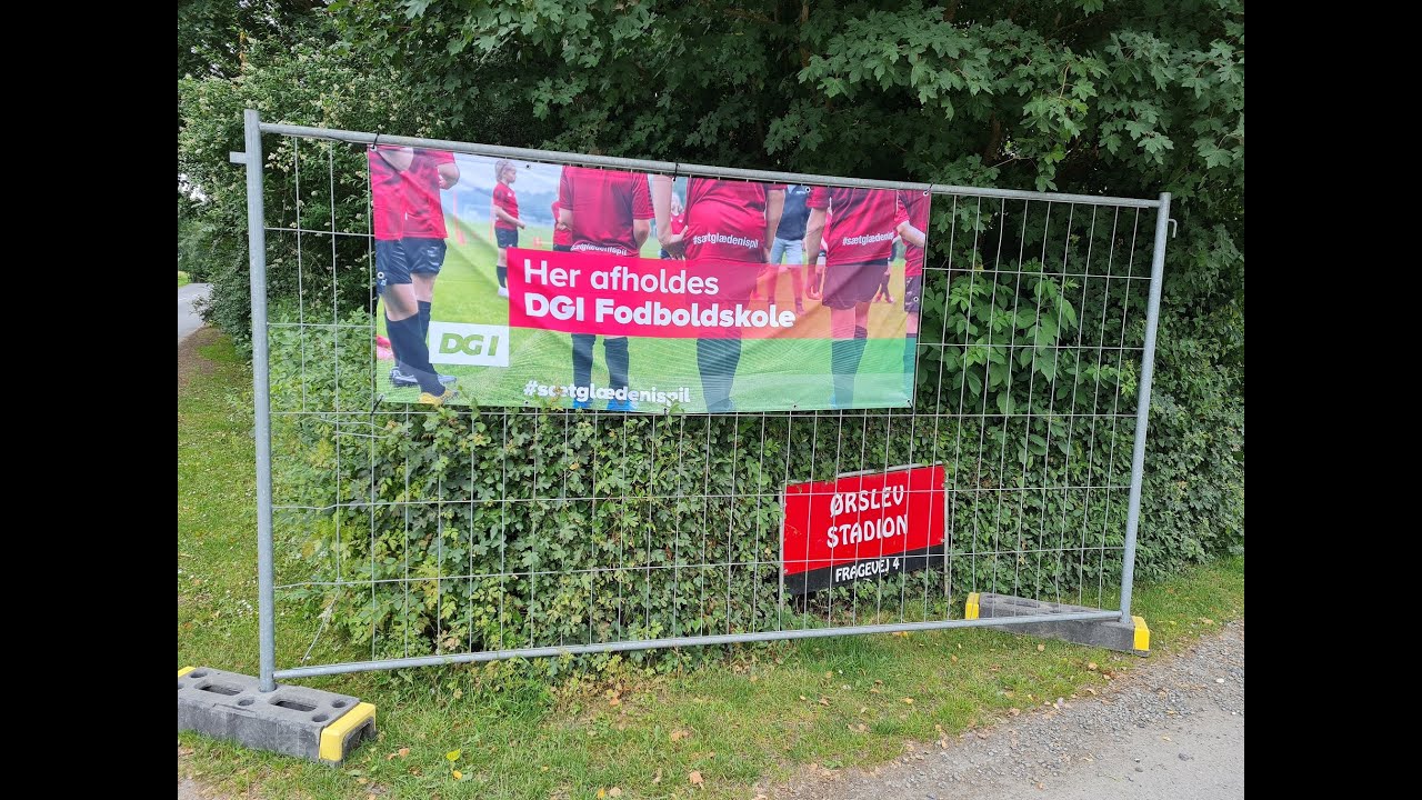 Bag Facaden i Ørslev. DGI fodboldskole.