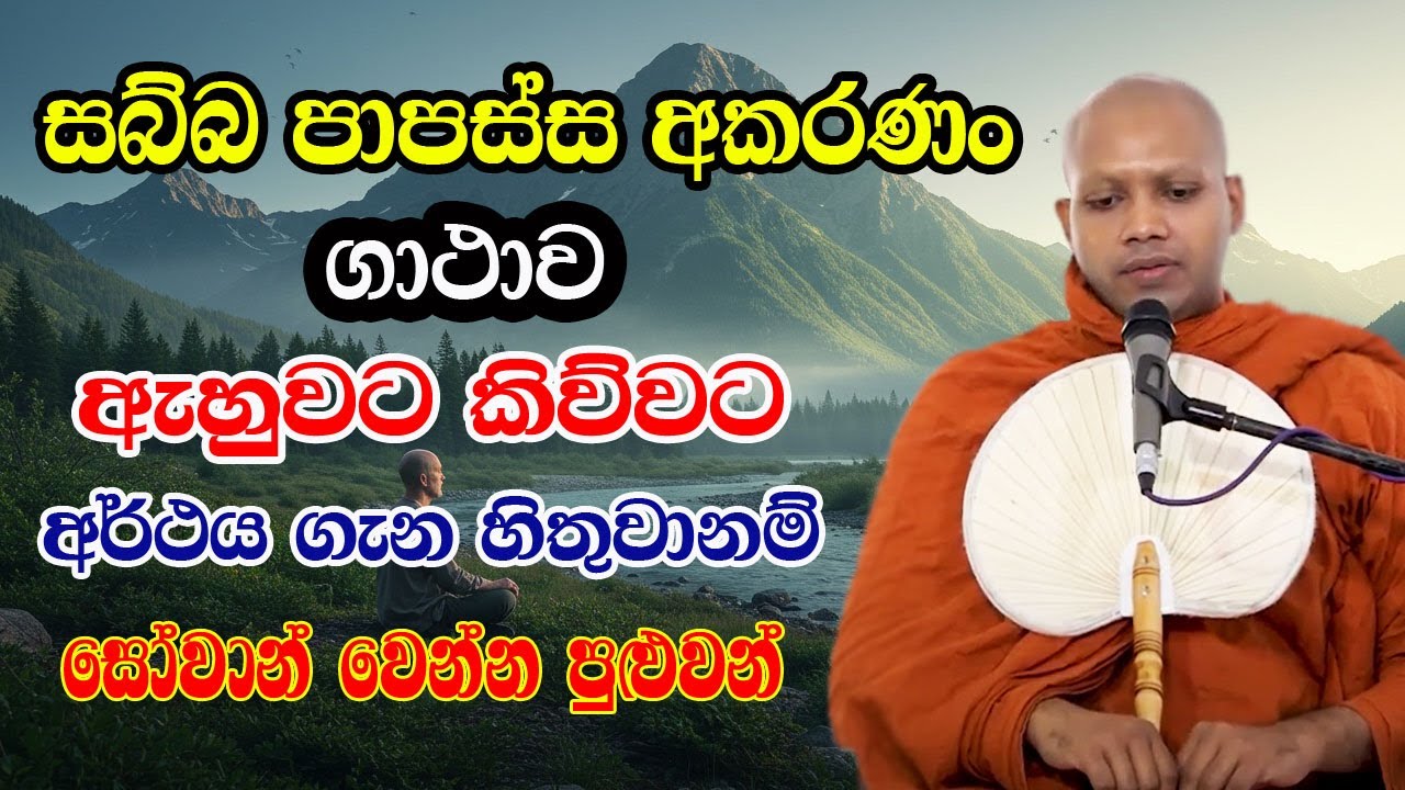 සෝවාන් වෙන්න මේ ගාථාව හරියට දැන ගැනීමම ප්‍රමාණවත් | hasalaka seelawimala himi bana ‍| yahamaga tv
