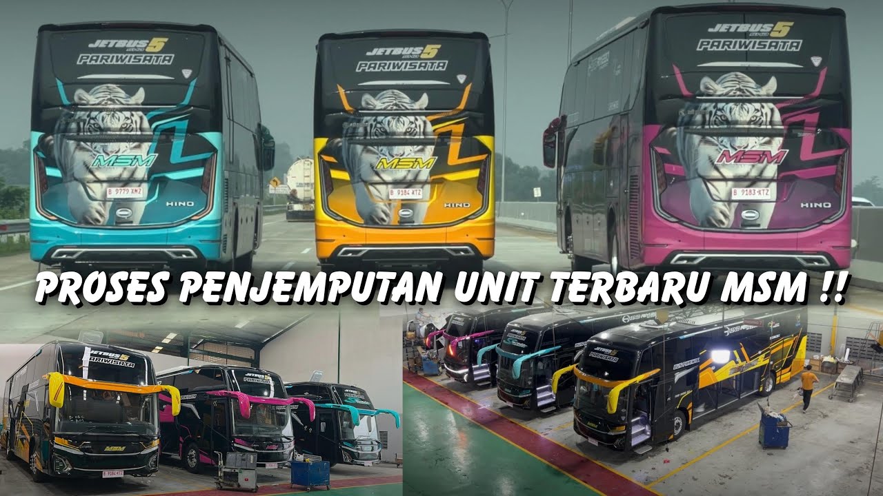 RILIS LAGI !! 3 UNIT MSM ASYROF DENGAN LIVERY TERBARU DARI ADIPUTRO