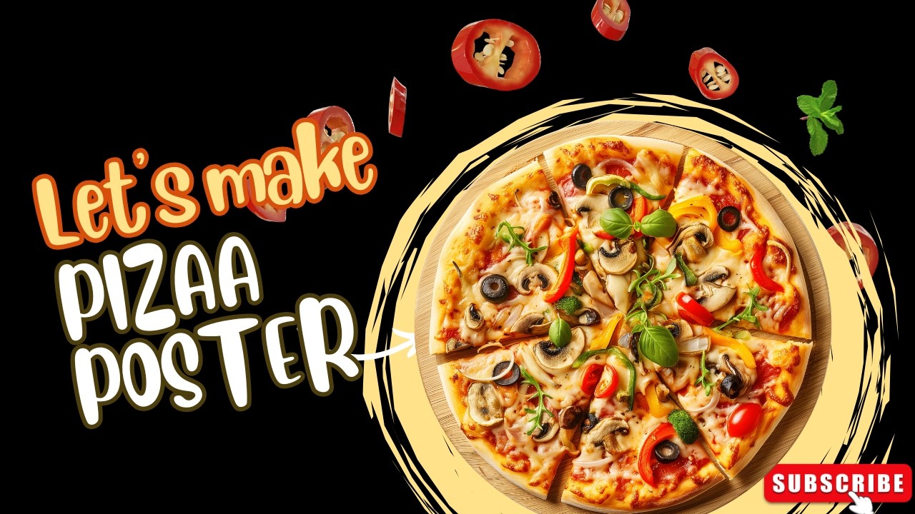 Mouth-Watering Pizza Poster Design in Canva 🍕🔥 | Easy Tutorial