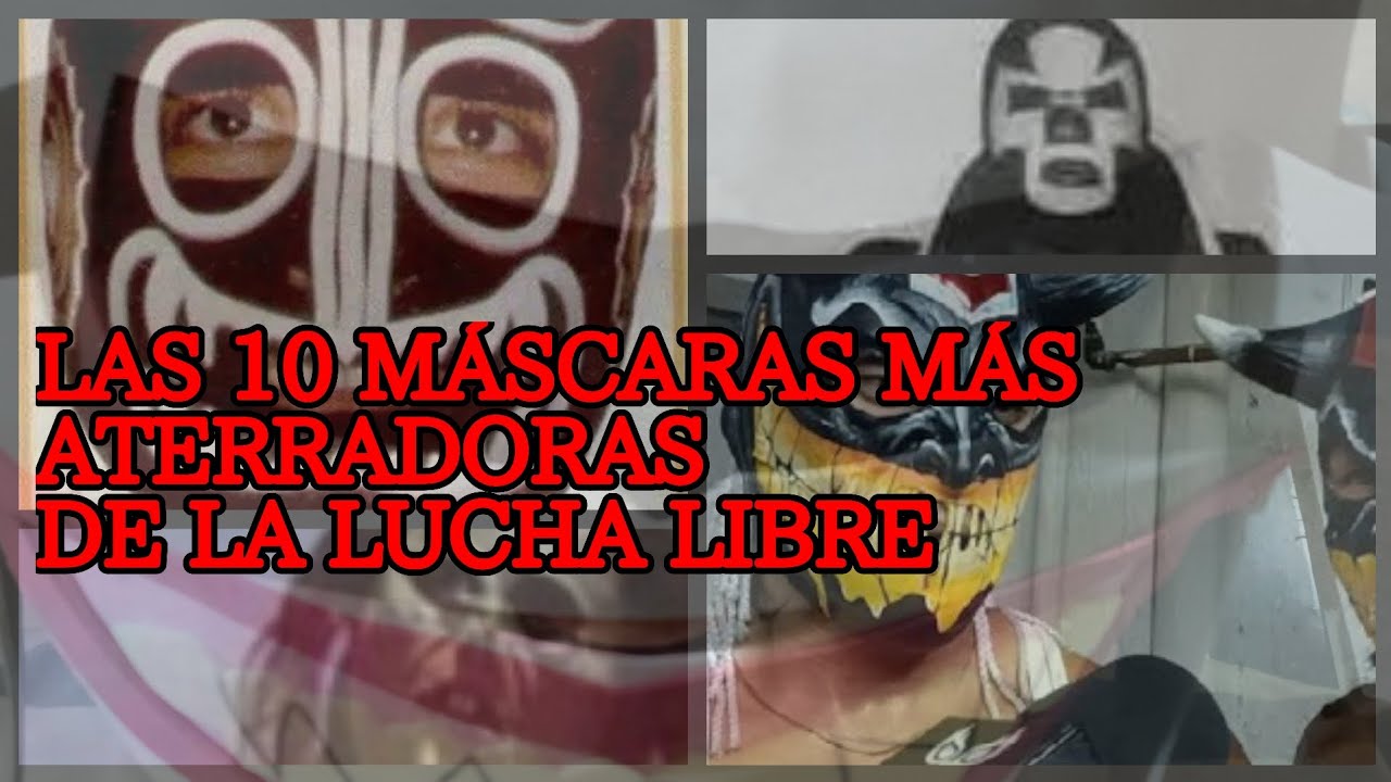 LAS MÁSCARAS MÁS ATERRADORAS DE LA LUCHA LIBRE #aaa #cmll #luchalibre #hallowen #terror 