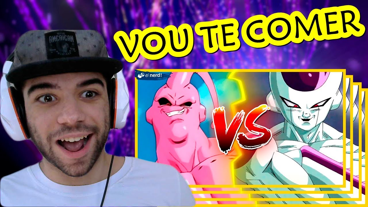 REACT - FREEZA VS MAJIN BOO - BATALHA MORTAL - EI NERD