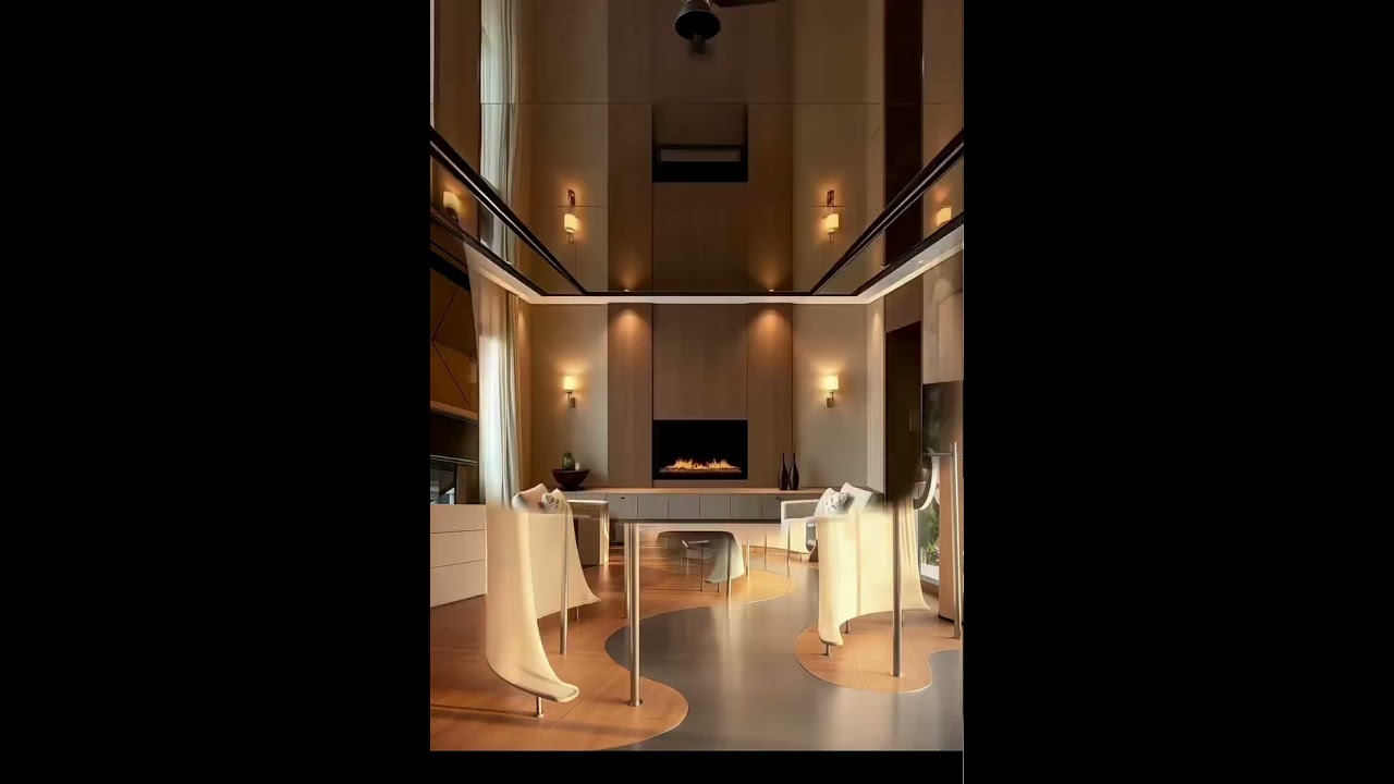 ✨ Mirror-coated ceiling panels = visual height increase of 30%.