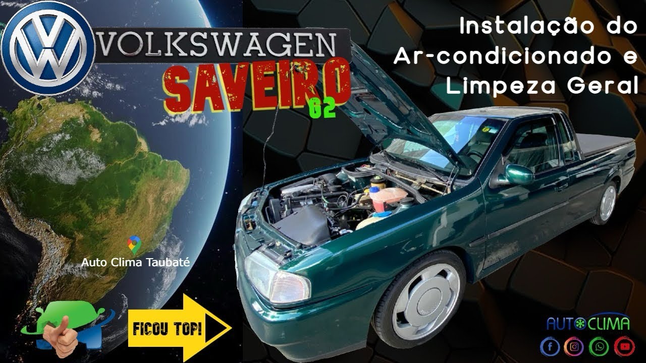Volkswagen Saveiro G2 instalamos ar-condicionado