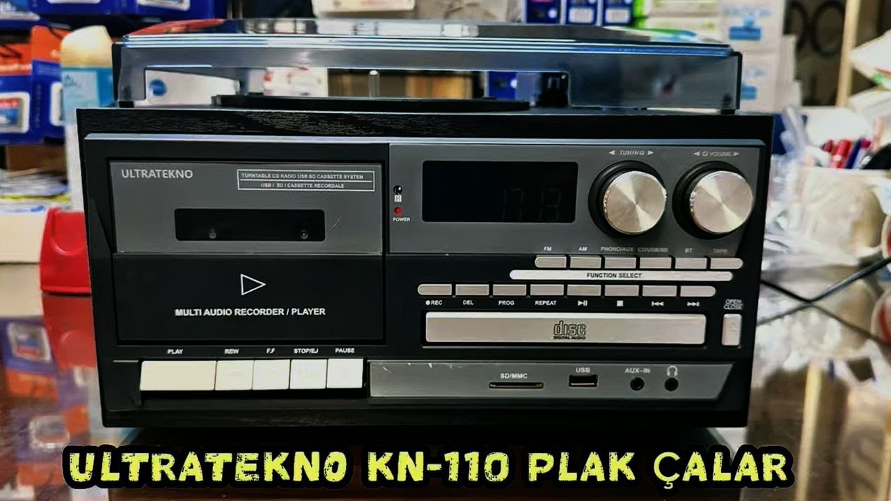 ULTRATEKNO KN-110 PLAK ÇALAR NOSTALJİK PİKAP İNCELEME !