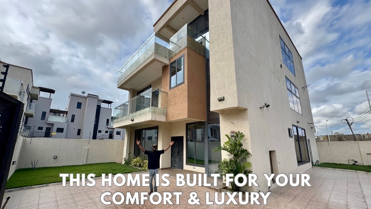 This beautiful 4 bedroom house in Accra Ghana is crafted for your convenience and luxury 