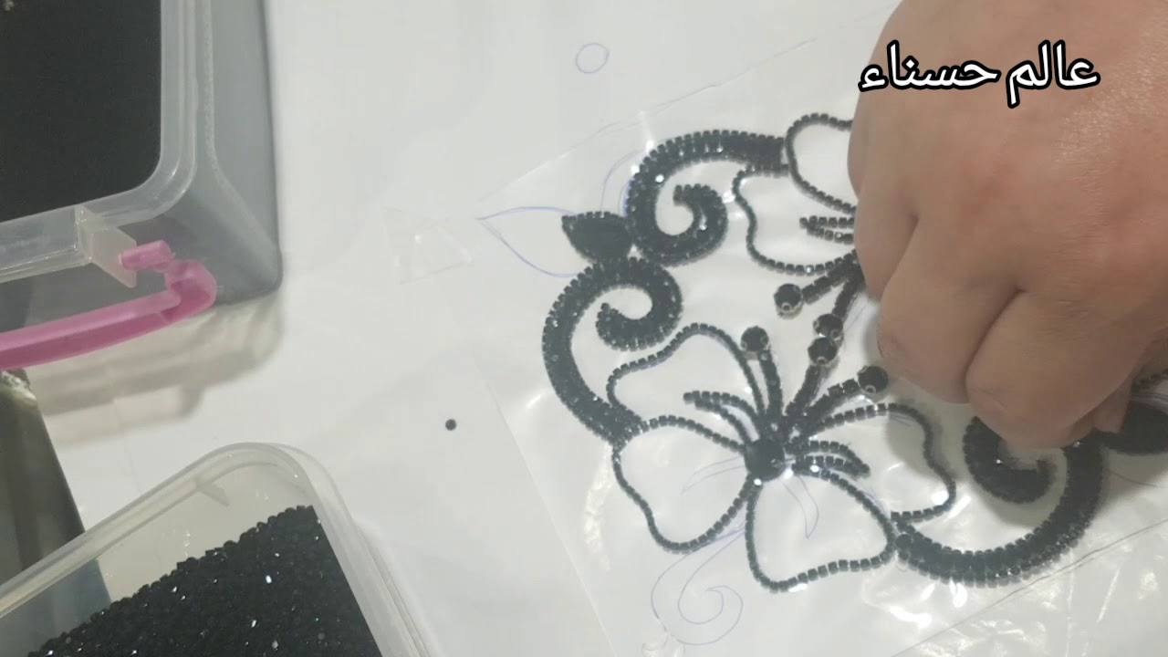 #تنبات على الجيلاتين #الا عندك جلابة عادية اجي تزينيها برشمة غزالة وراقية 👍🌷🌷