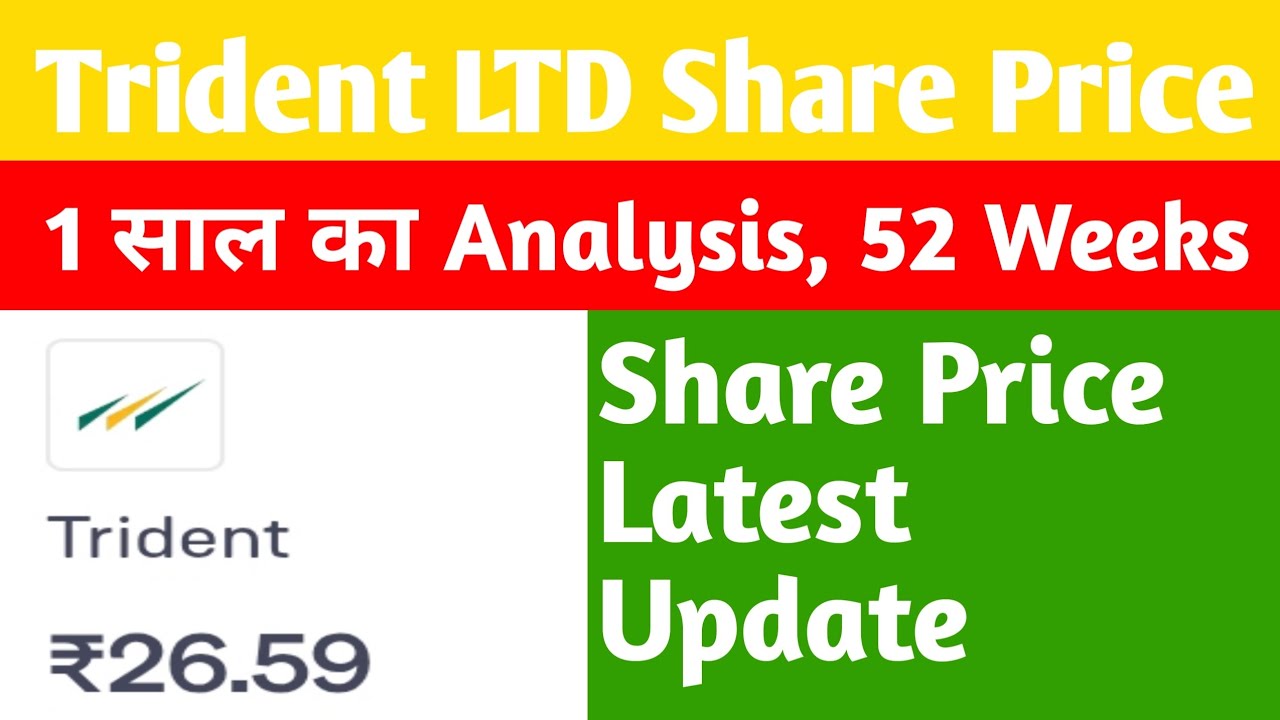 trident share latest news 🔴 Trident Limited Share Price Today