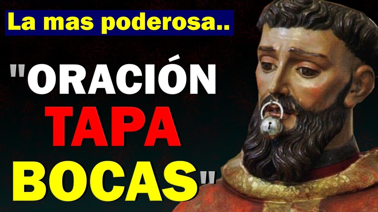 ORACION TAPABOCAS A SAN RAMÓN NONATO 🔪 CALLA CHISMOSOS Y MENTIROSOS🔪