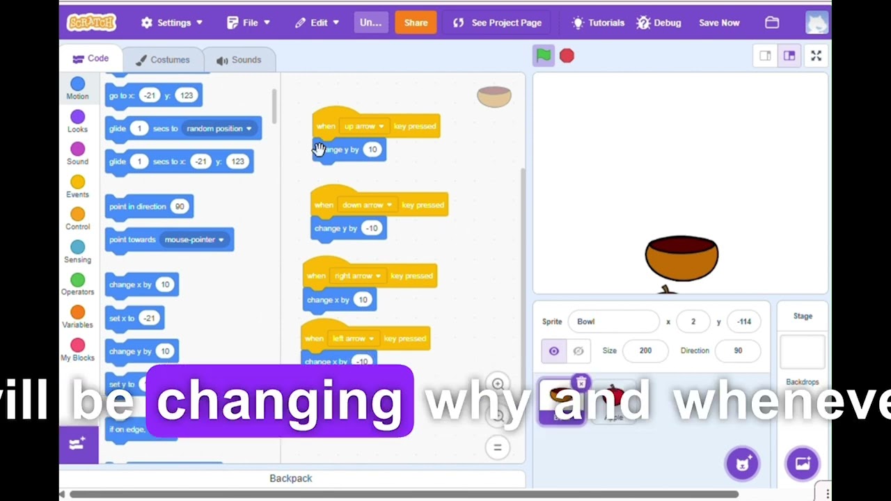 Make a Falling Object Game in Scratch 🍎 | Scratch Coding for Kids (Beginner Tutorial)