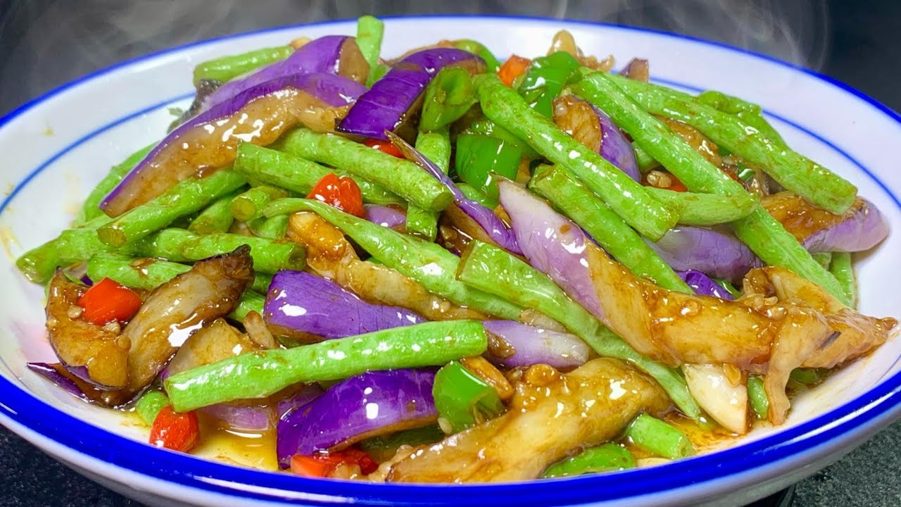 茄子豆角有人焯水，有人直接炒，難怪不好吃，大廚教你正確做法。【一畫美食】